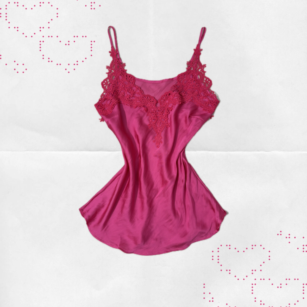 top pink cetim ✧