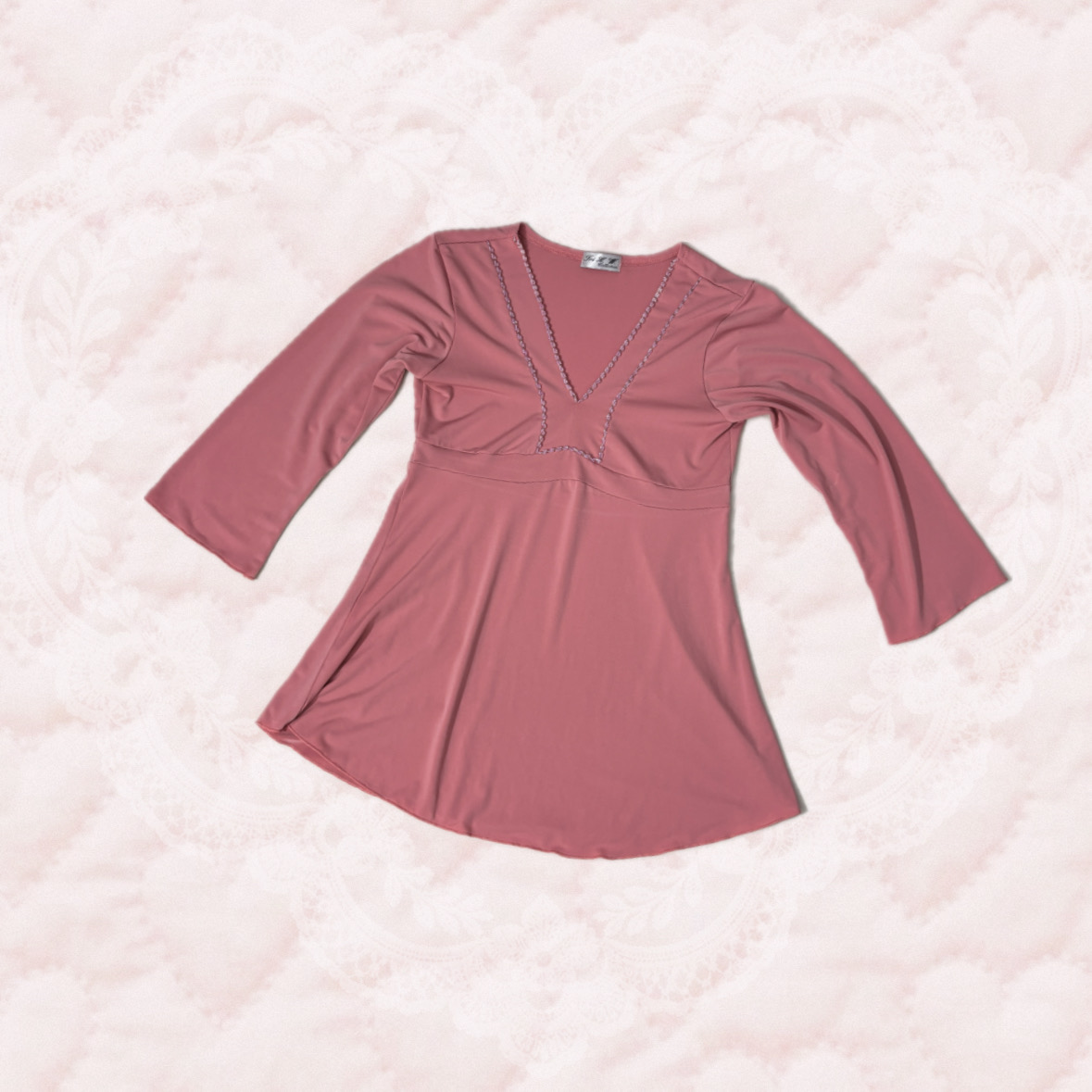 blusa y2k blush rosa ⟡